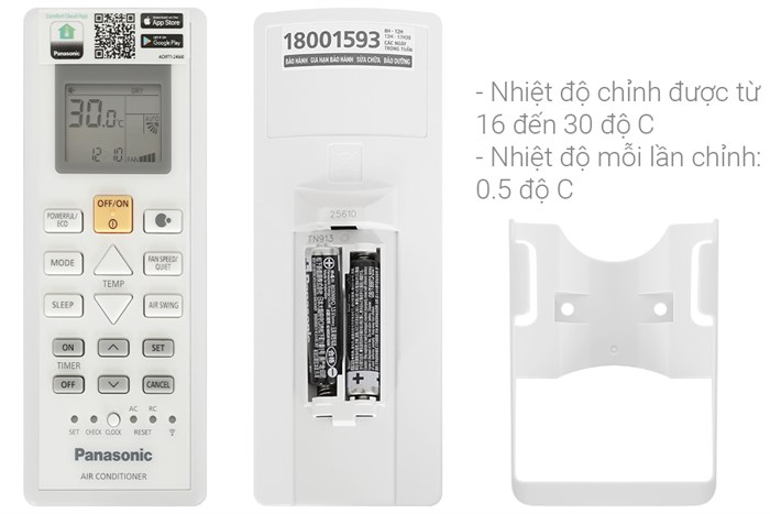 Máy lạnh 2 chiều Panasonic Inverter 1 HP CU/CS-YZ9AKH-8 – hình 5