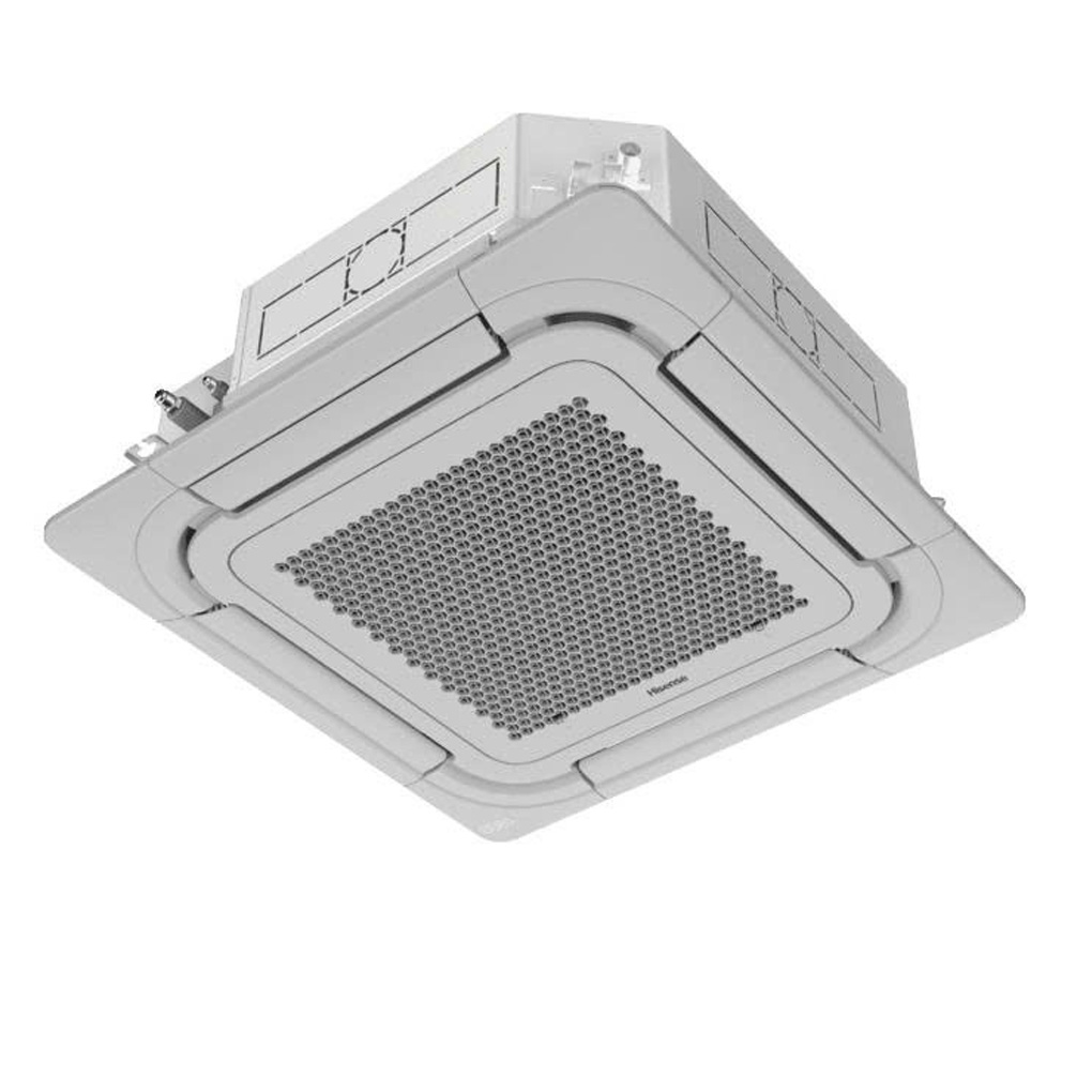 Máy lạnh âm trần Cassette Hisense Inverter 41.900 BTU AUC-42TRFRQKA2 (3 Pha)