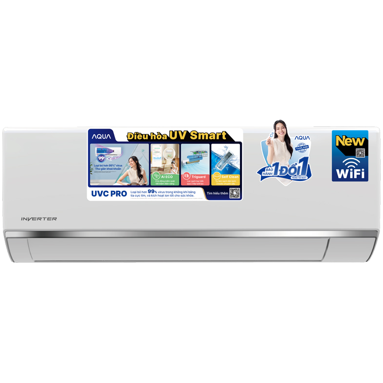 Máy lạnh AQUA Inverter 1 HP AQA-RUV10RB3