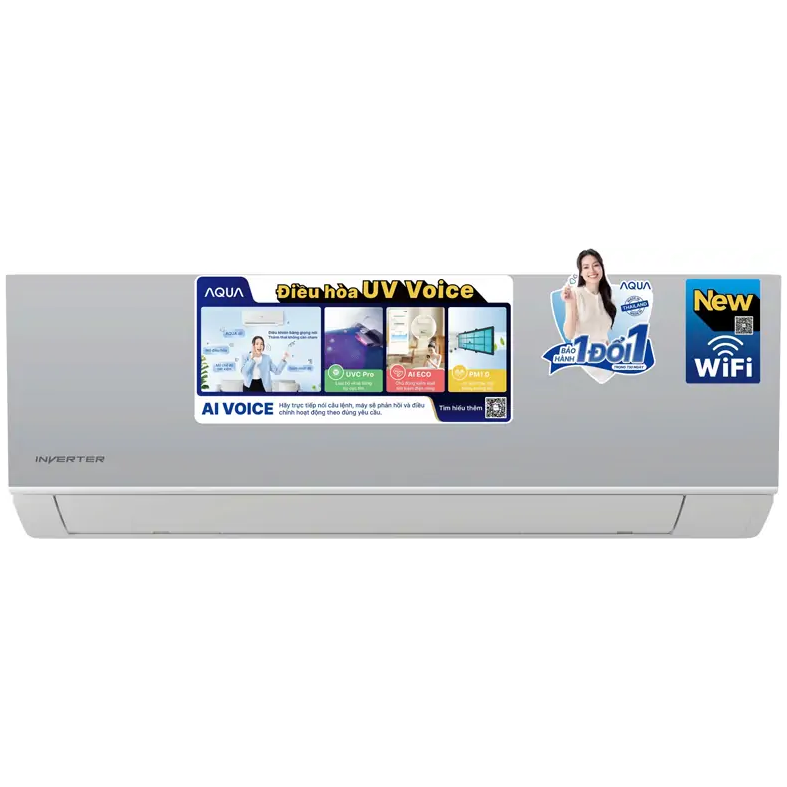 Máy lạnh AQUA Inverter 1 HP AQA-RUV10VS
