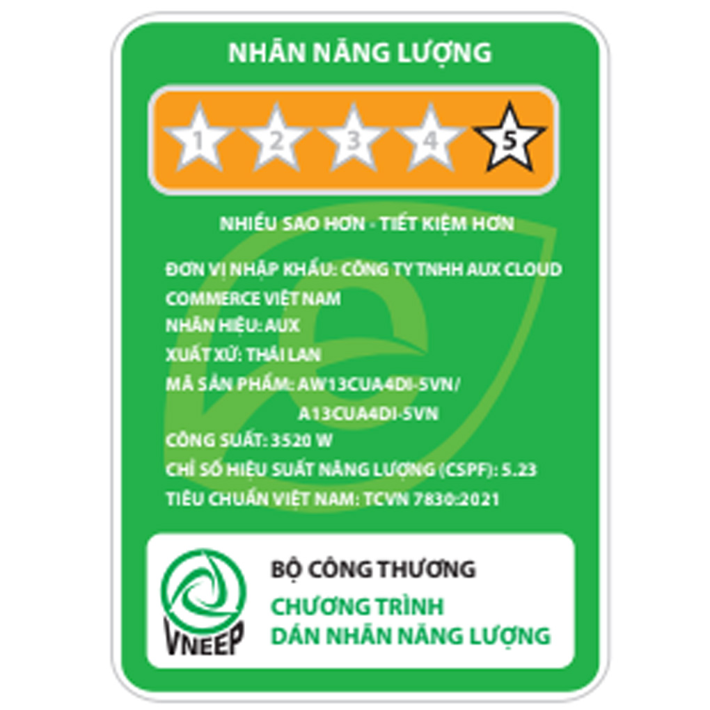 Máy lạnh AUX Inverter 1.5 HP AW13CUA4DI-5VN ảnh 8