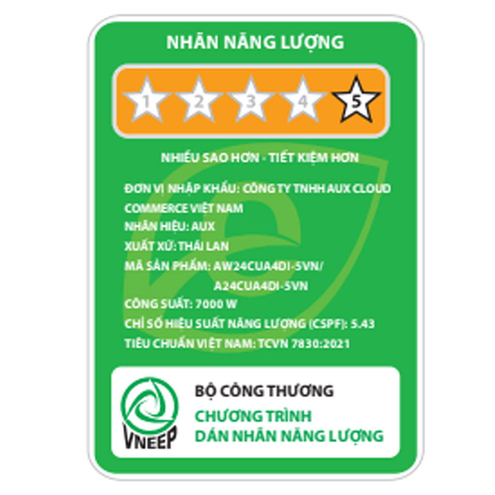 Máy lạnh AUX Inverter 2.5 HP AW24CUA4DI-5VN ảnh 8