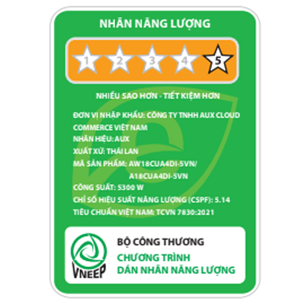 Máy lạnh AUX Inverter 2 HP AW18CUA4DI-5VN ảnh 8