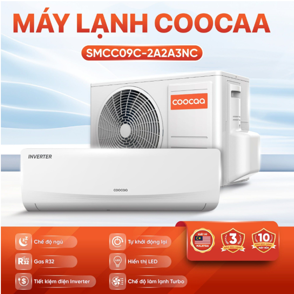 Máy lạnh CooCaa Inverter 1 HP SMCC09C-2A2A3NC ảnh 5