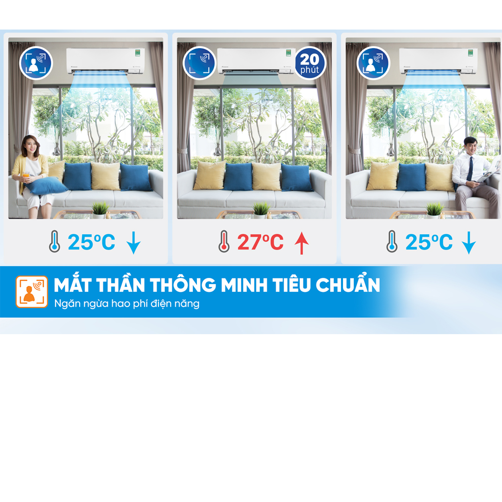 Máy lạnh Daikin Inverter 1.5 HP FTKM35AVMV ảnh 14