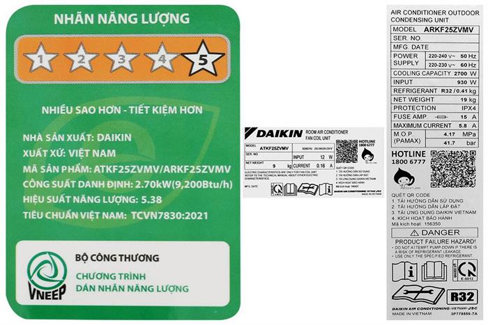 Máy lạnh Daikin Inverter 1 HP ATKF25ZVMV ảnh 8