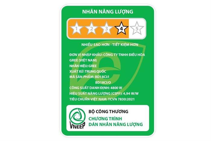 Máy lạnh Gree Inverter 2 HP BD18CI ảnh 5