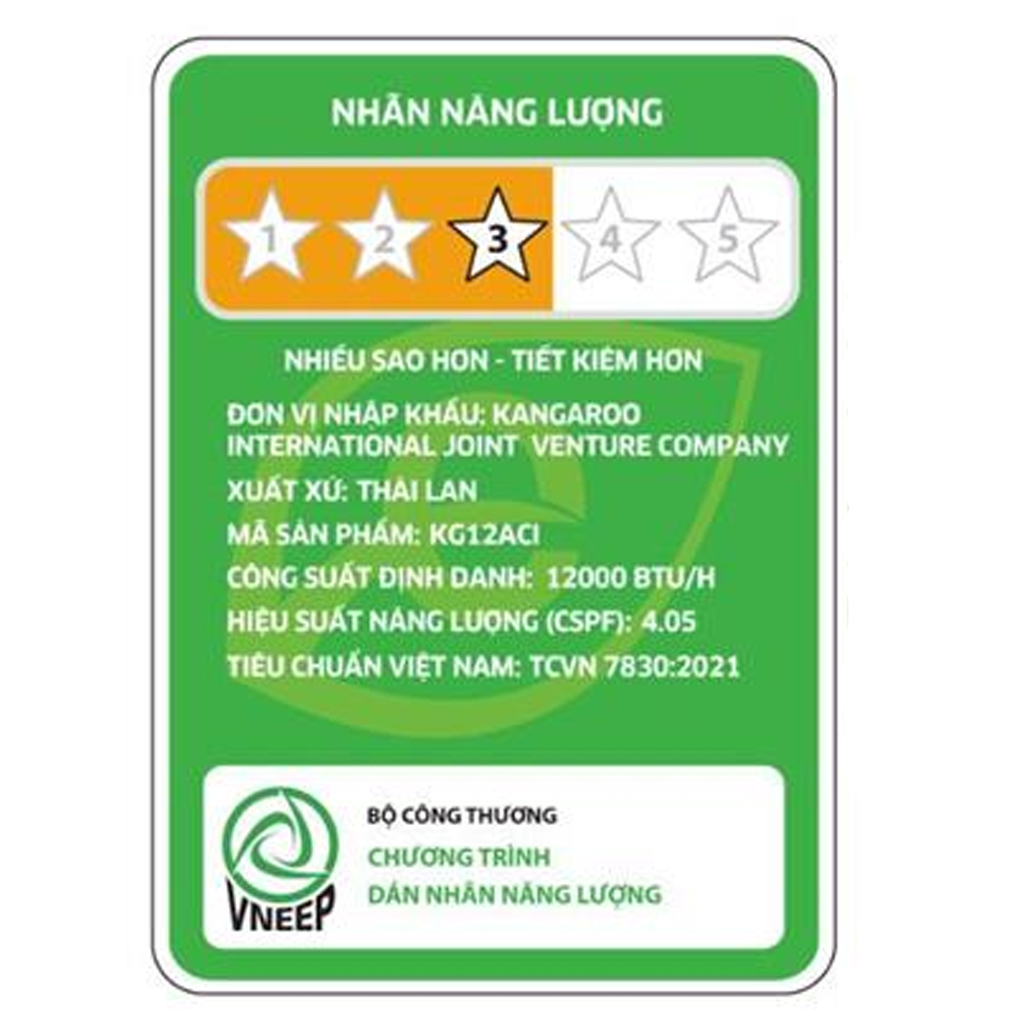Máy lạnh Kangaroo Inverter 1.5 HP KG12ACI – hình 5