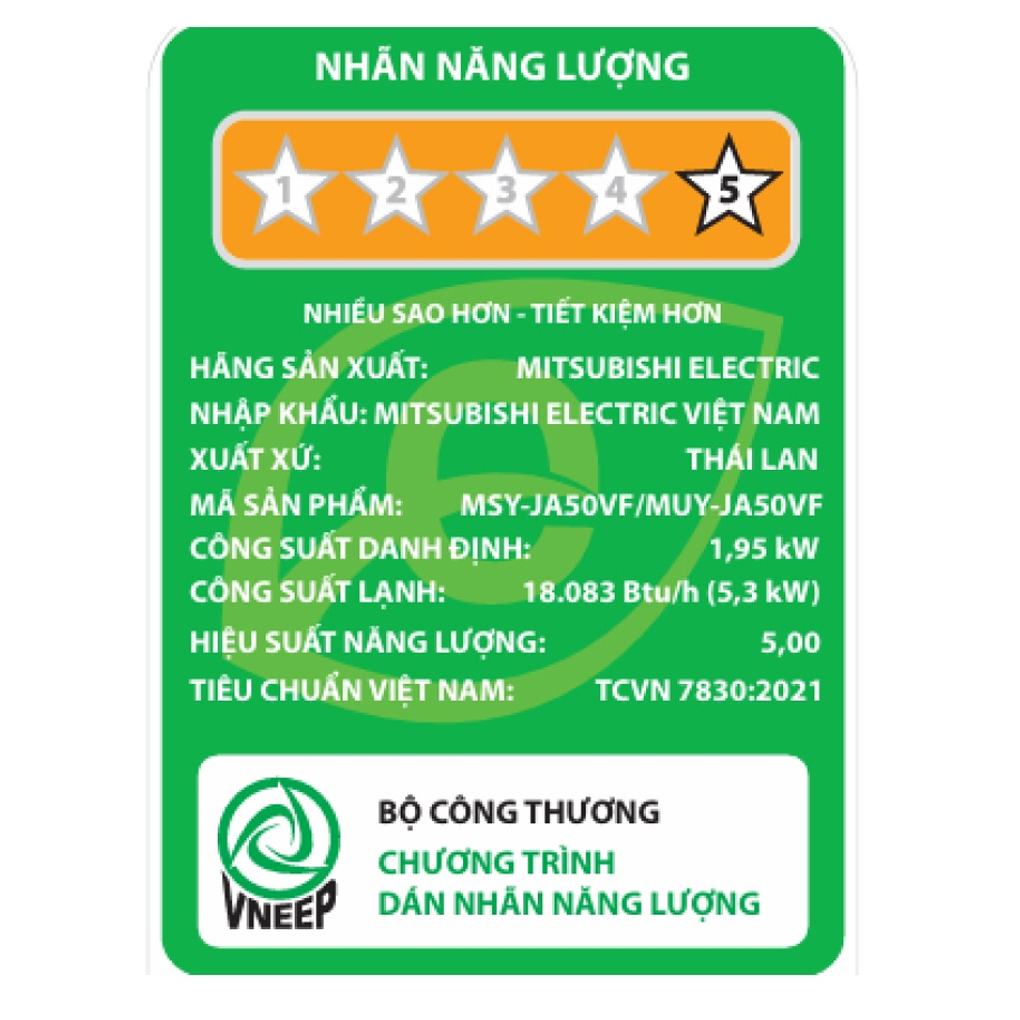 Máy lạnh Mitsubishi Inverter 2 HP MSY/MUY-JA50VF ảnh 7