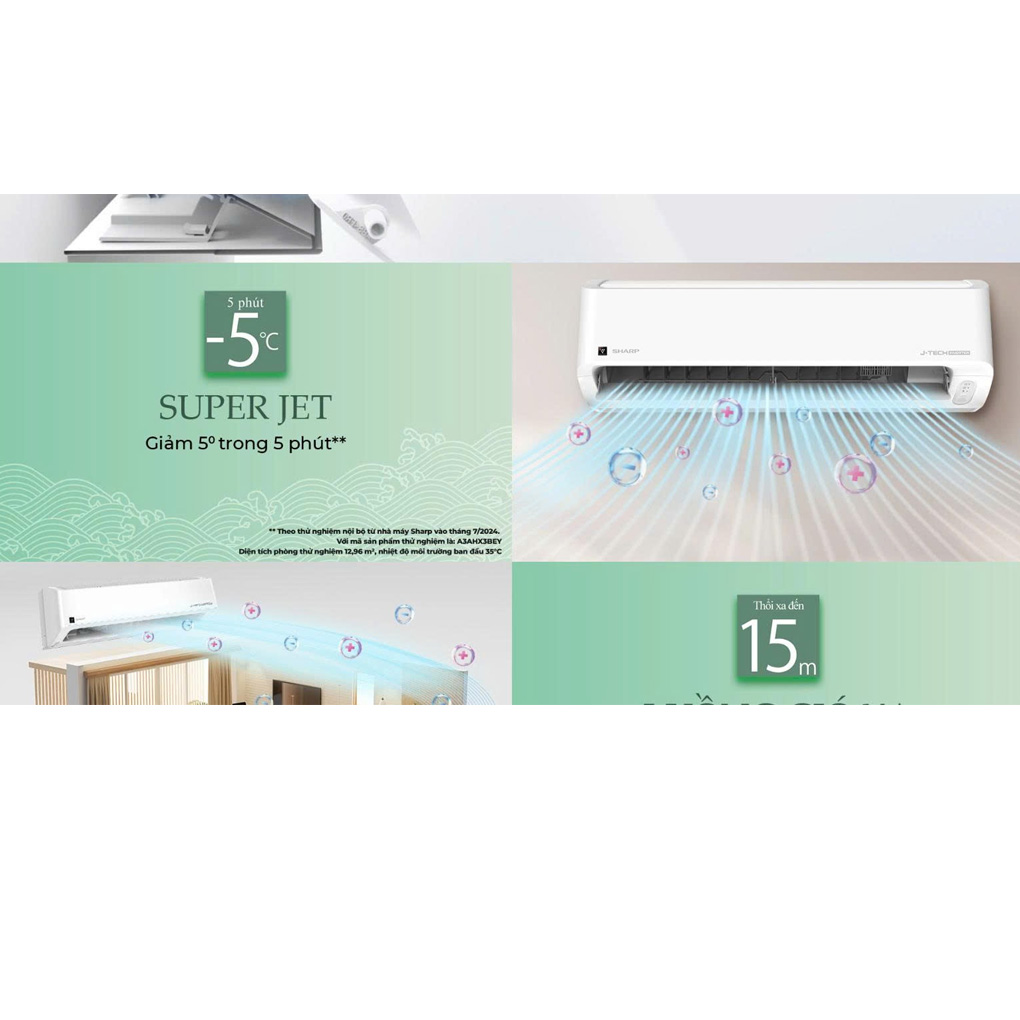 Máy lạnh Sharp Inverter 1 HP AH-XP10DSW ảnh 7
