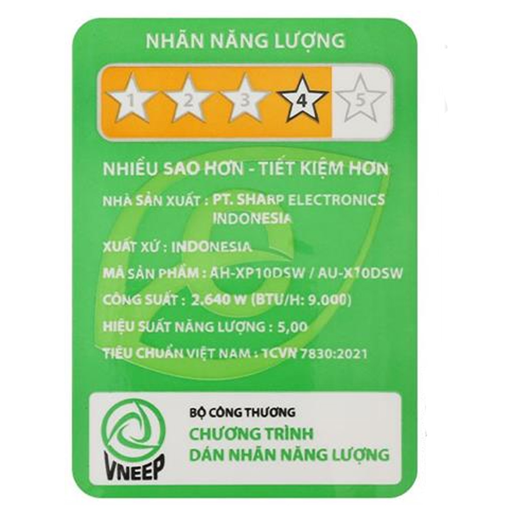 Máy lạnh Sharp Inverter 1 HP AH-XP10DSW ảnh 8